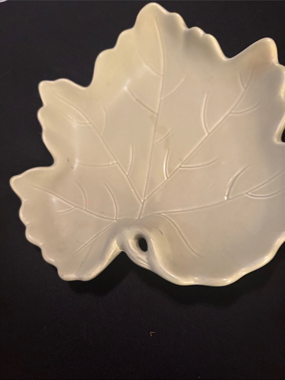 Hallmark Pale Green Ceramic Plate with Wood-Tone Rim
